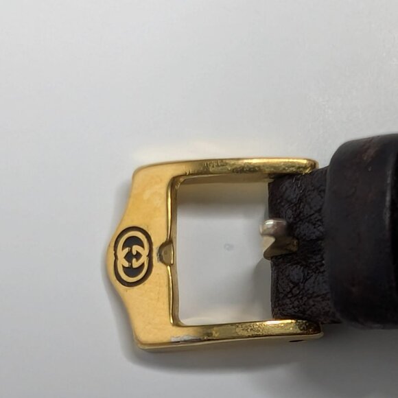 Vintage Gucci Gold Plated Horse Bit Quartz Watch 6000L - Picture 3 of 6